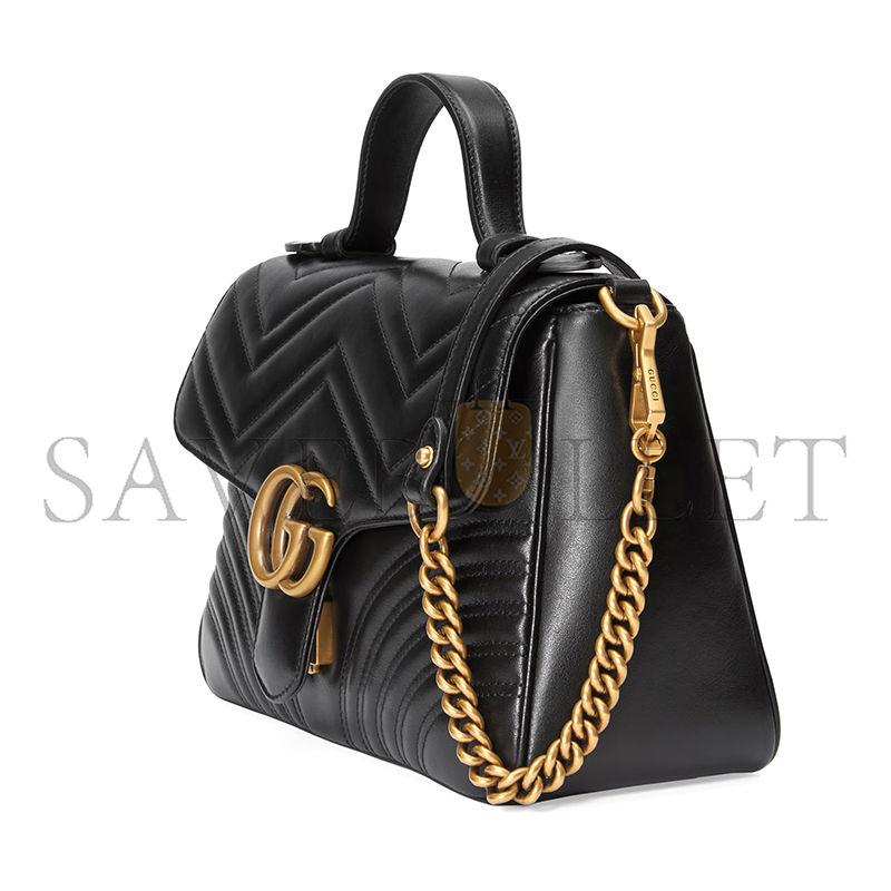 GUCCI GG MARMONT MEDIUM TOP HANDLE BAG 498110 (27*19*10.5cm) GUCCI GG MARMONT MEDIUM TOP HANDLE BAG 498110 (27*19*10.5cm)